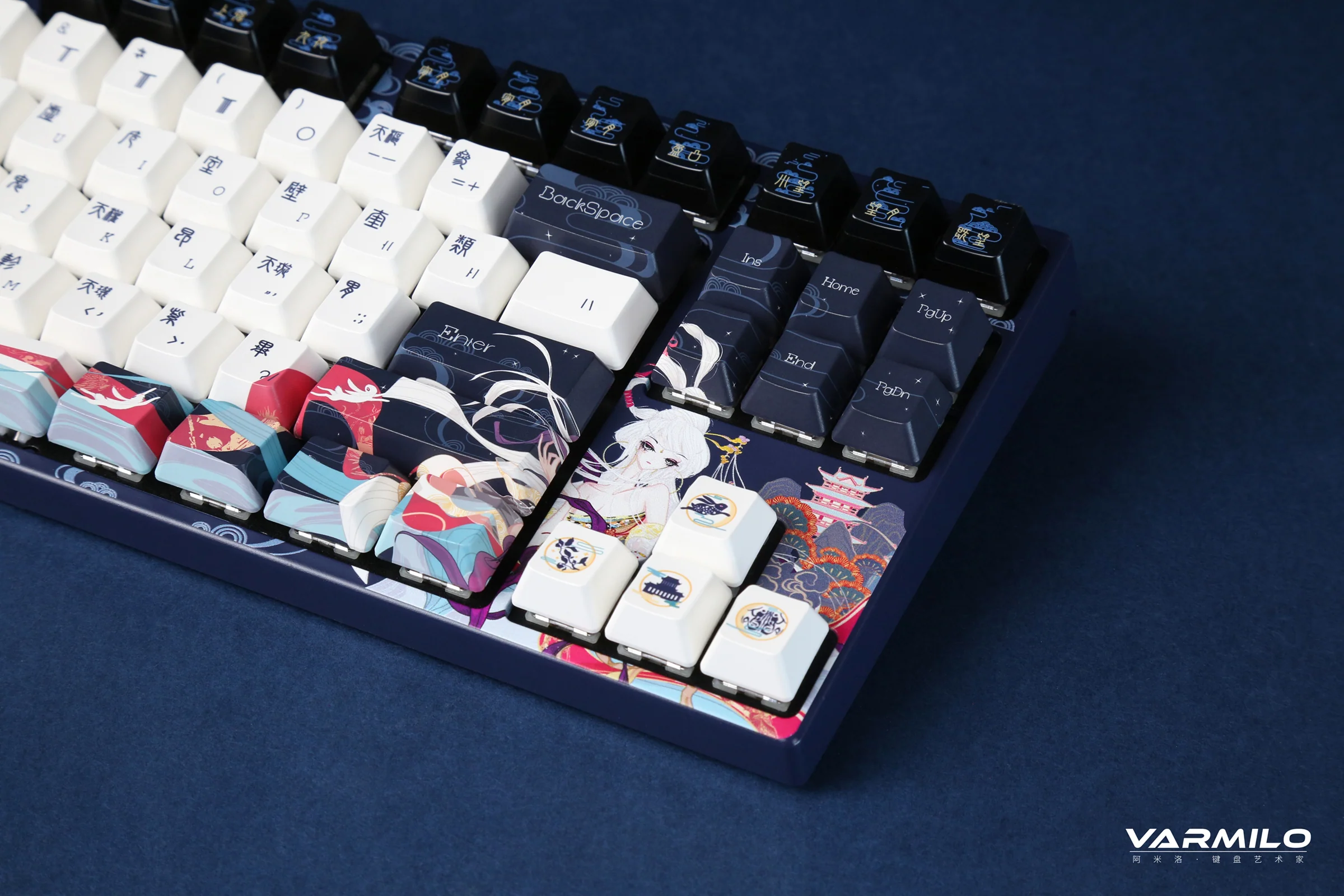 Varmilo VPH87 Chang'e White LED TKL Dye Sub PBT Mechanical Keyboard - Image 2