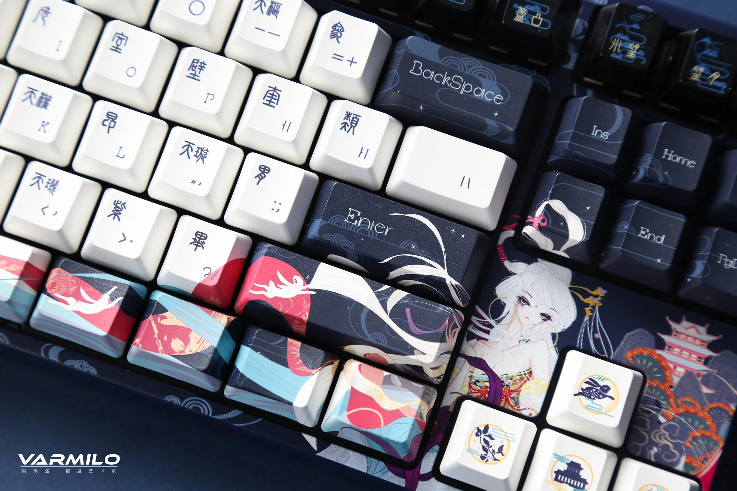 Varmilo VPH87 Chang'e White LED TKL Dye Sub PBT Mechanical Keyboard - Image 5