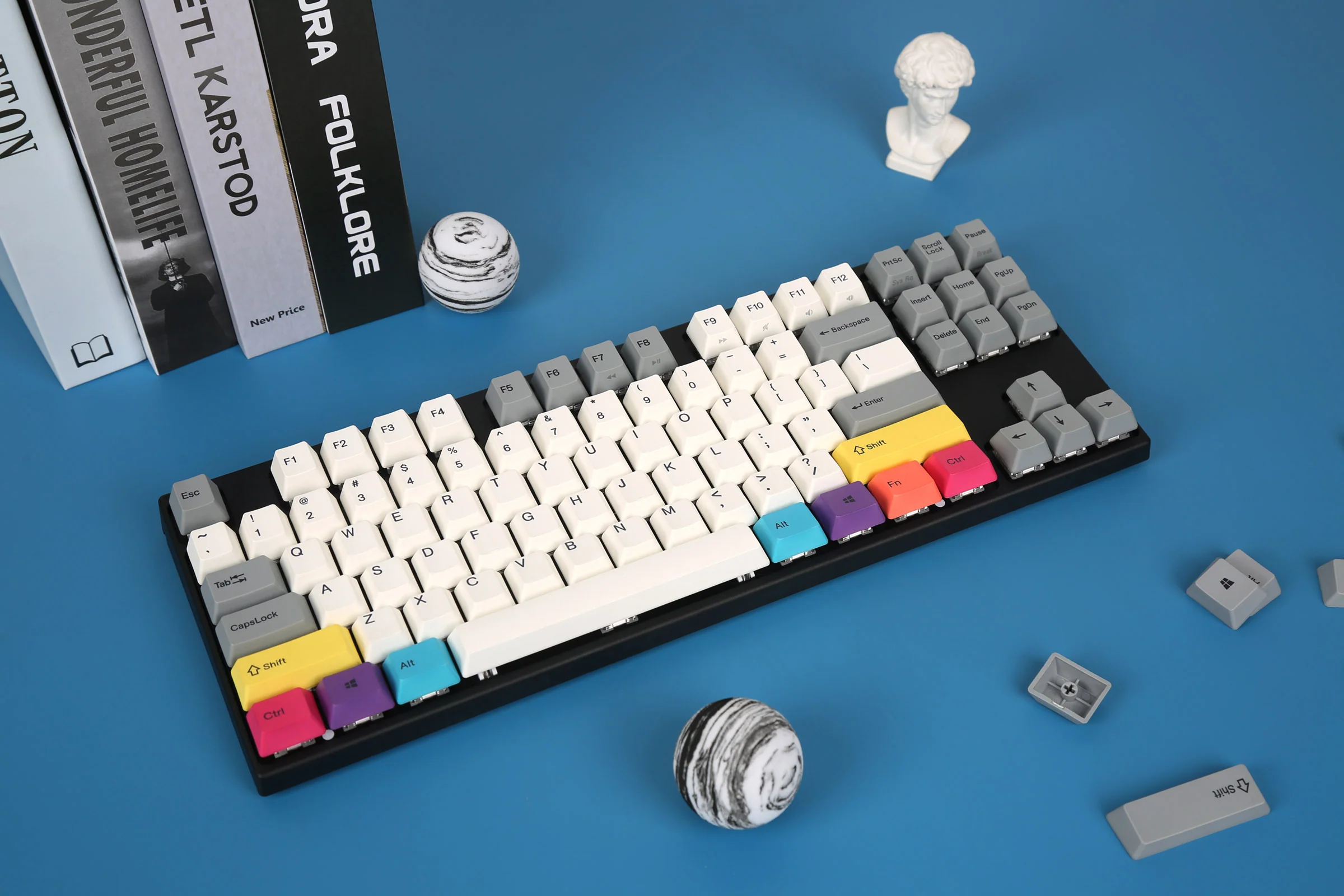 Varmilo VPH87 CMYK TKL Hotswap White LED Mechanical Keyboard - Image 2