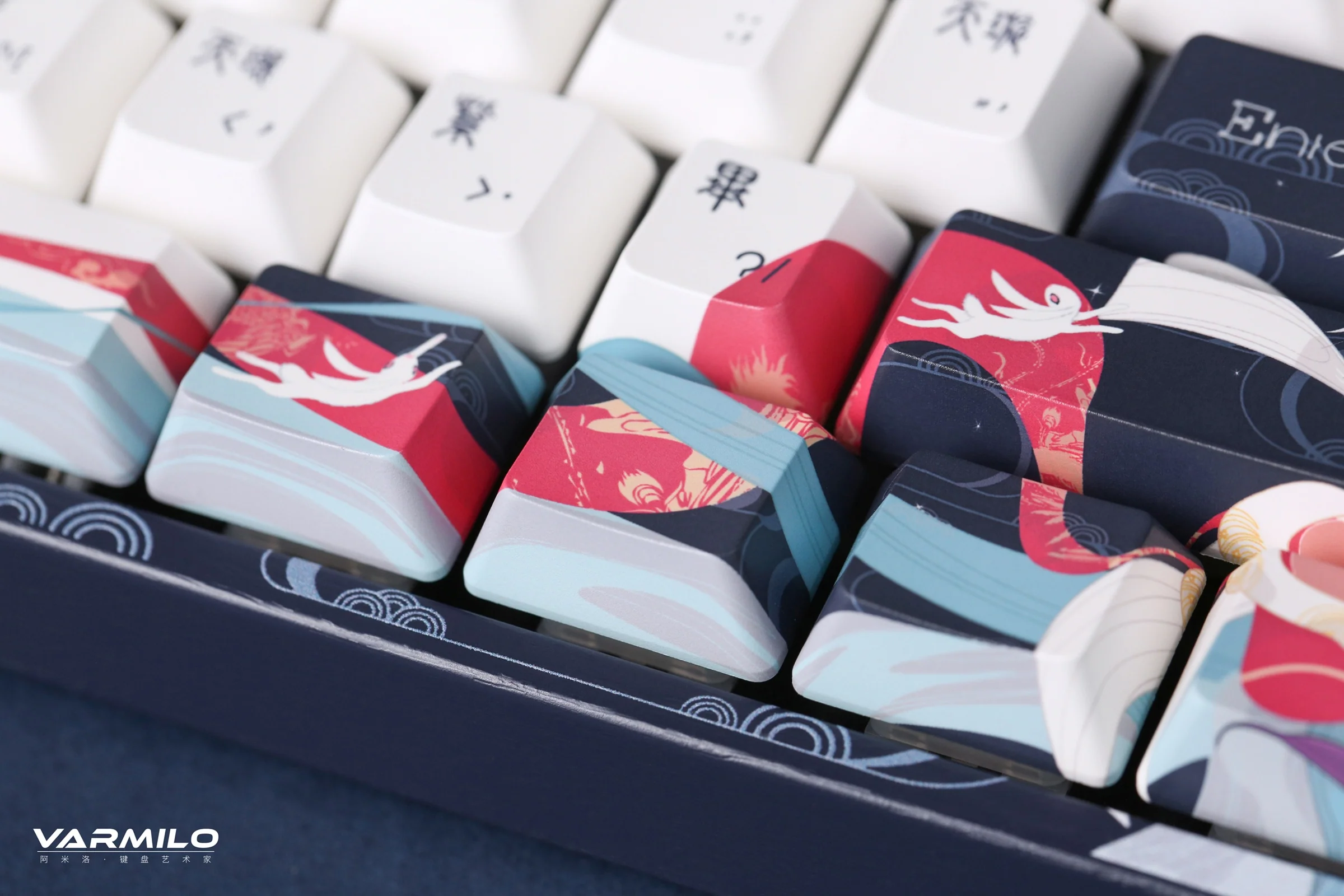 Varmilo VPM108 Chang'e Full Size White LED Dye Sub PBT EC Mechanical Keyboard - Image 7