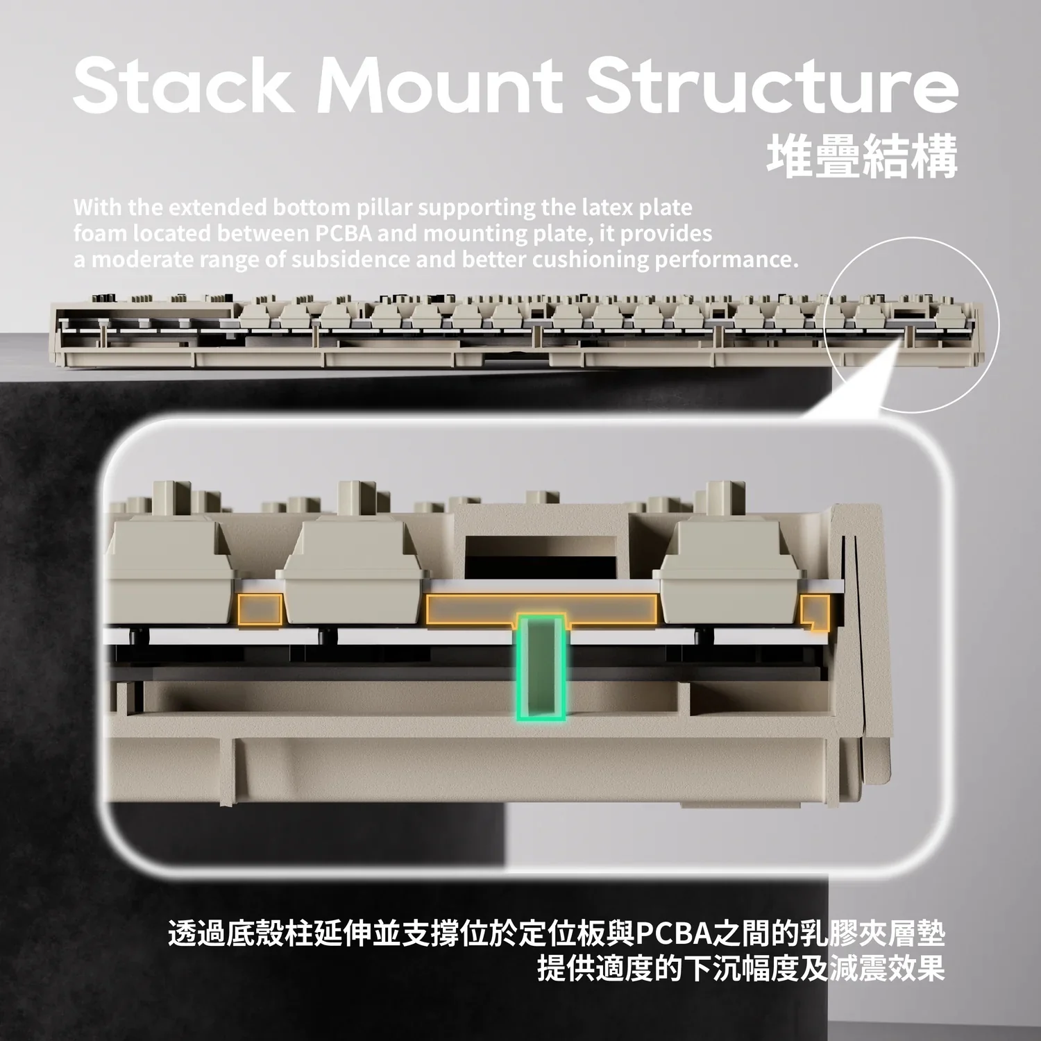 Vortex Multix 104 VIA Autumn Hotswap Wireless Mechanical Keyboard - Image 7