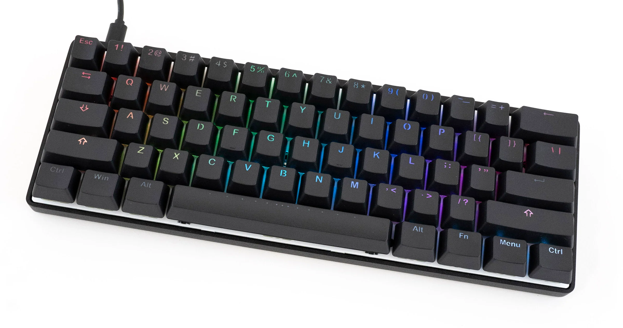 Vortex New POK3R Black Aluminum 60% RGB Double Shot PBT Mechanical Keyboard - Image 3