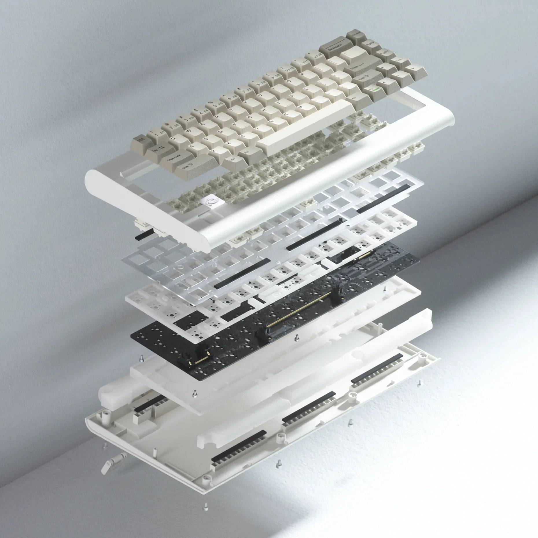 Vortex PC66 66-Key Beige 65% Hotswap Wireless Mechanical Keyboard - Image 8