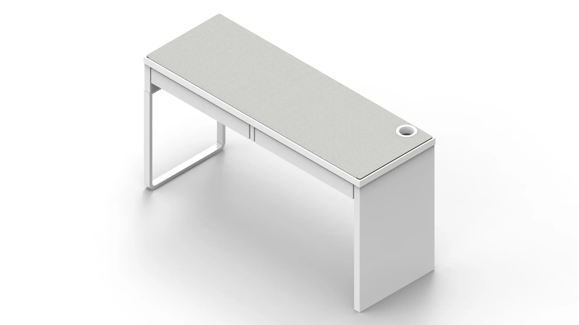 White IKEA MICKE Desk Mat (56" / 142 cm) Full-desk Mouse Pad - Image 6