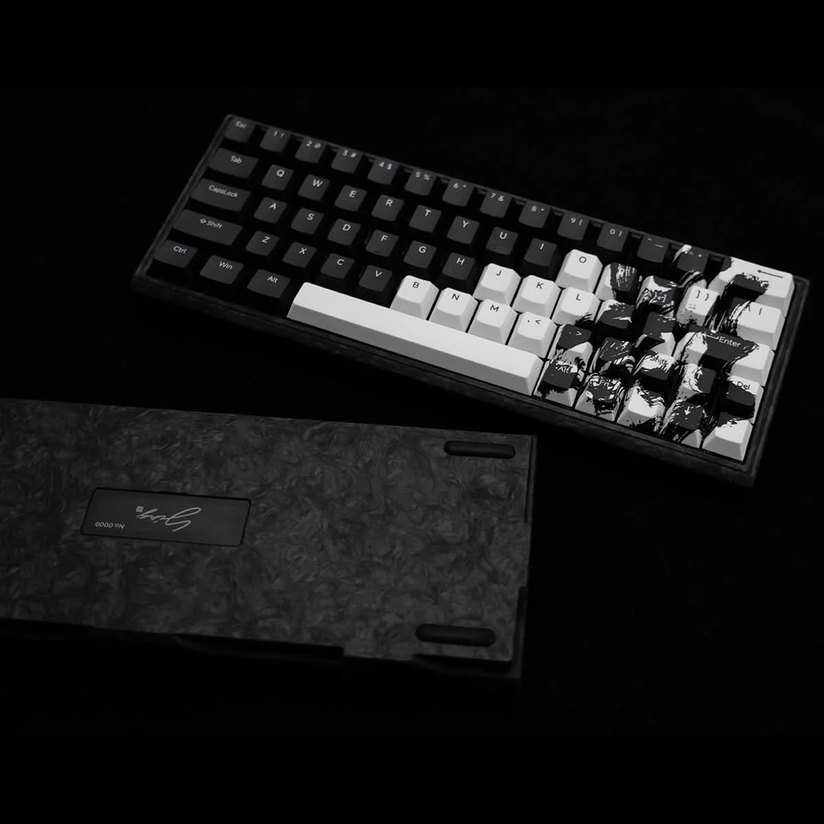 WLMOUSE Ying63 HE 8K Forged Carbon Fiber RGB Keyboard - Image 11