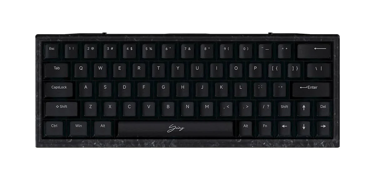WLMOUSE Ying63 HE 8K Forged Carbon Fiber RGB Keyboard - Image 5