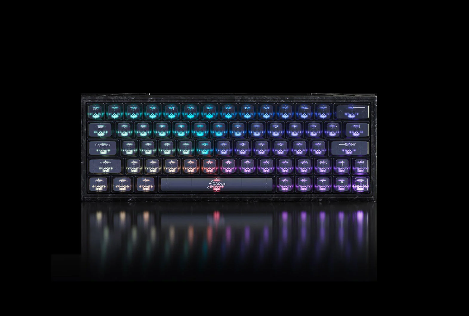 WLMOUSE Ying63 HE 8K Forged Carbon Fiber RGB Keyboard - Image 6