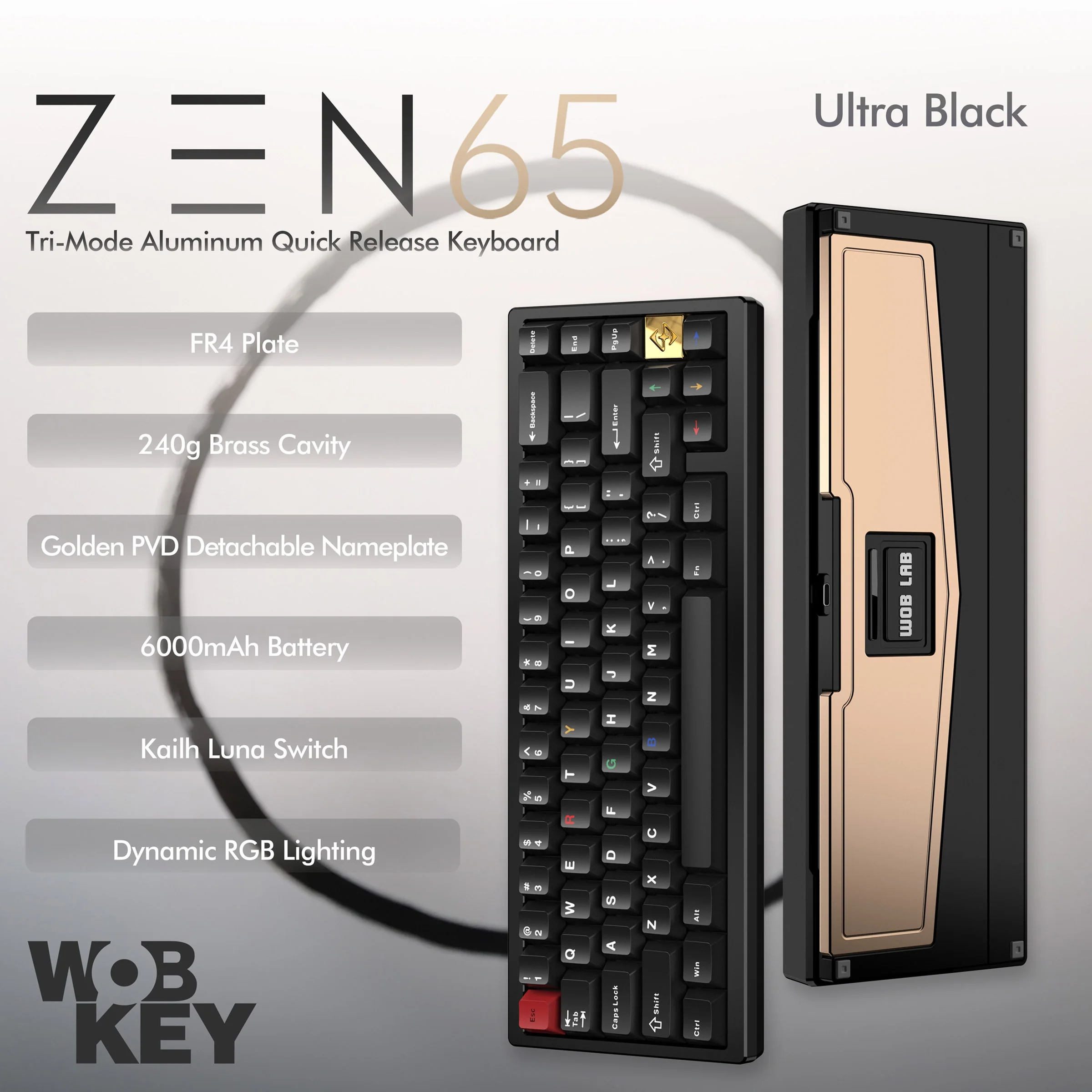 WOBKEY Zen 65 Aluminum Wireless Keyboard - Image 17