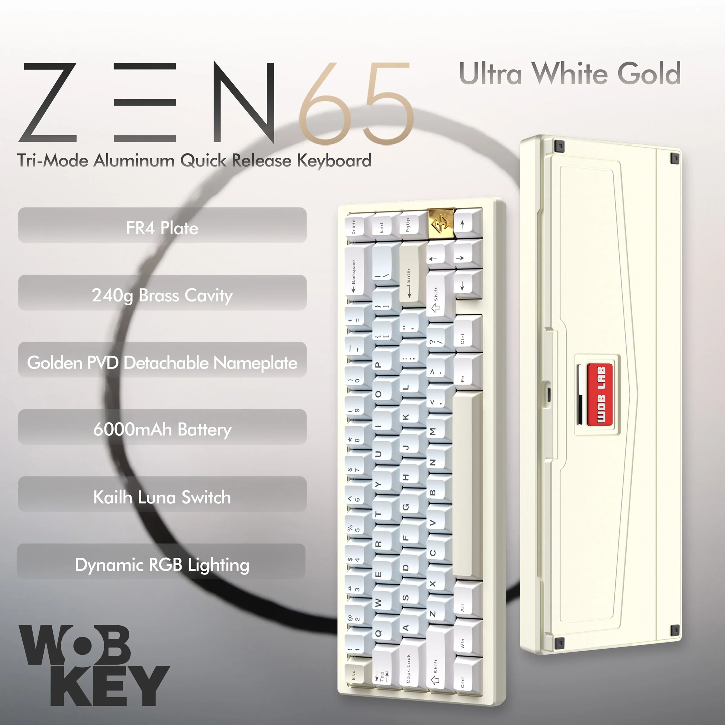WOBKEY Zen 65 Aluminum Wireless Keyboard - Image 20